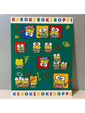 Vintage Sanrio 1992 Keroppi Scribbles Stickers
